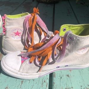 Converse all star double laced high tops